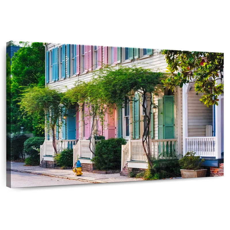 Historic Row Houses, 8" H x 12" W