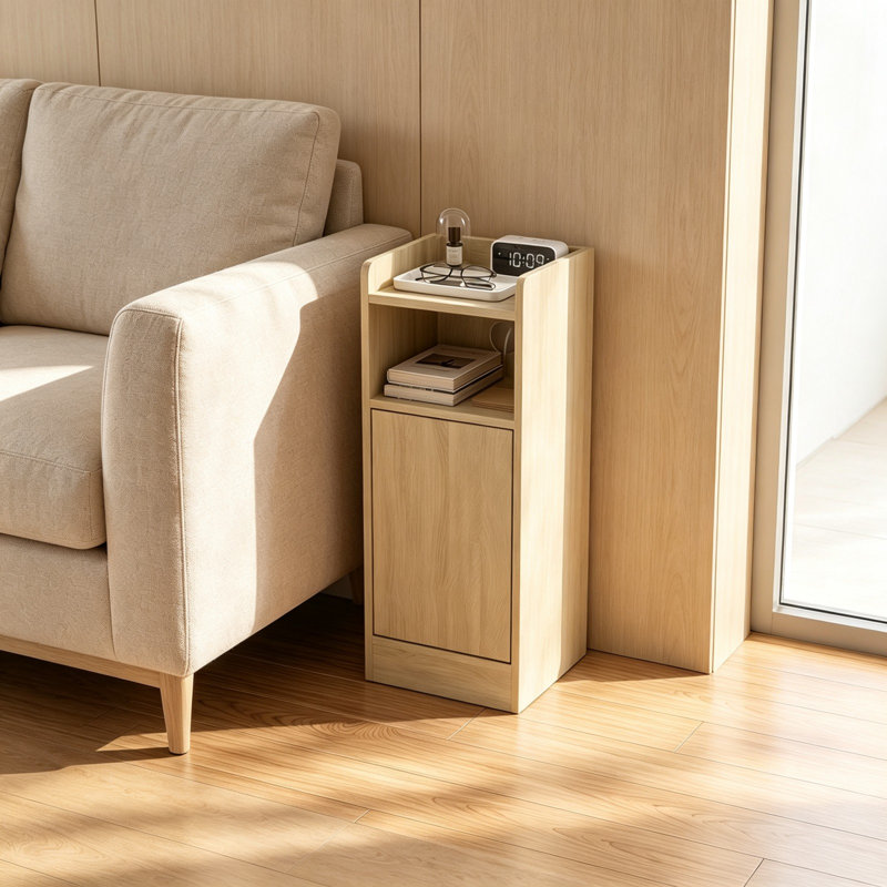 25 cm W Particle Board Bedside Table