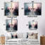 Collage profond de verres à vin - Art mural traditionnel-147689387-147689389-147689391