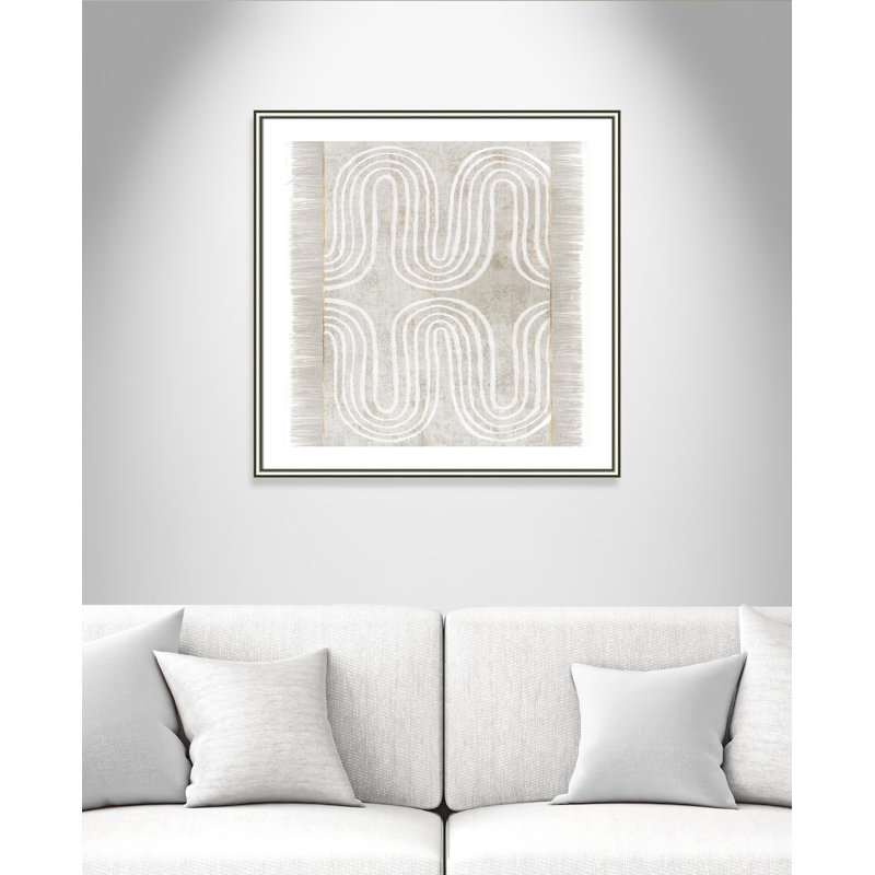 Spired II - cadre photo, reproduction d'art sur papier, H 33,25 po x l 33,25 po x P 0,88 po, Papier avec cadre argenté