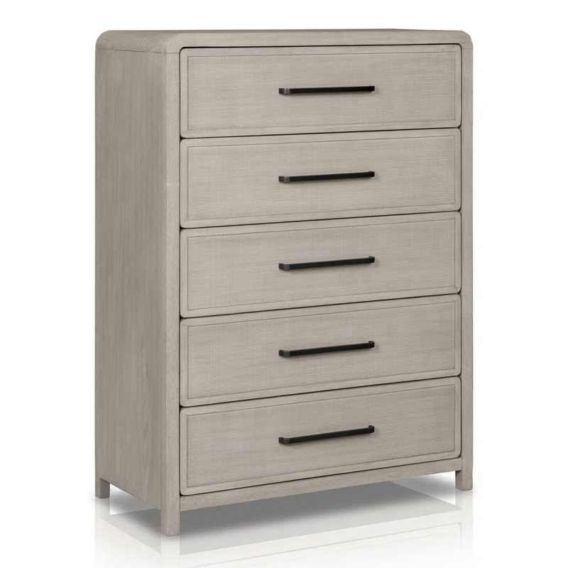 Dovie Solid Wood 5-Drawer Chest