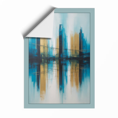 City Through Haze Modern - Print