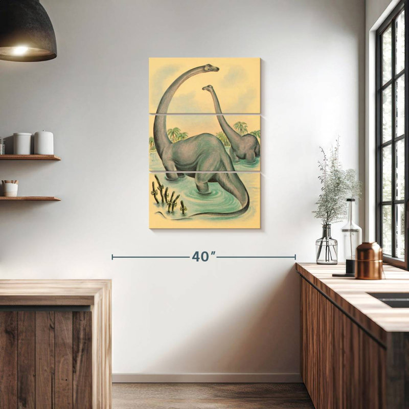 Brampt Jurassic Brontosaurus, 38" H x 24" W