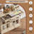 35.4 in Sideboard Buffet Cabinets with Glass Door, Buffet Cabinet with Storage, White Sideboard Cabinet with Drawer, Modern Buffets & Sideboards for Dining Room, Kitchen-715306871