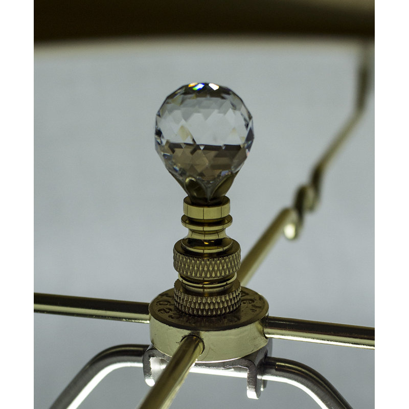 Stephanov Multi-Faceted Crystal Ball Lamp Finial