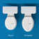 Eco Thinline T66 Electronic Luxury Bidet Toilet Seat with Remote Control, Elongated White