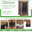 Outdoor Storage Cabinet with Waterproof Roof & Adjustable Shelf-119462612