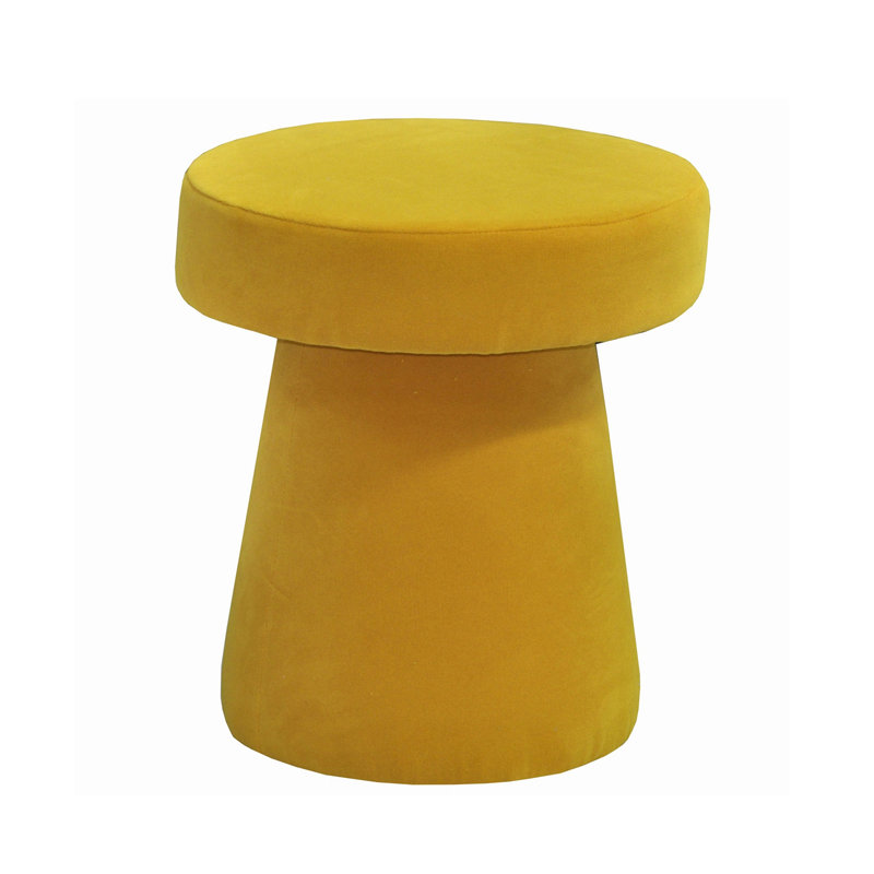 Solid + Manufactured Wood Accent Stool, Yellow