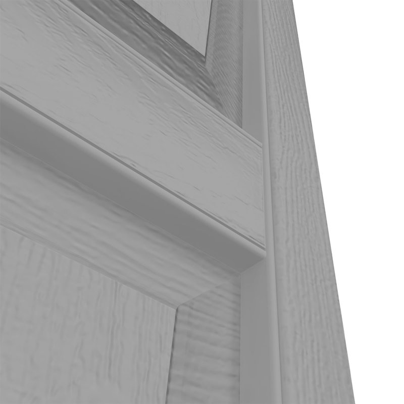 14.75" x 31" Gray Vinyl Raised Panel Decorative Shutters