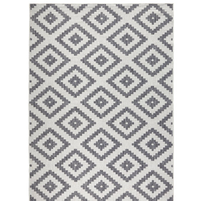 Malta Machine Woven Cream/Grey Indoor / Outdoor Rug