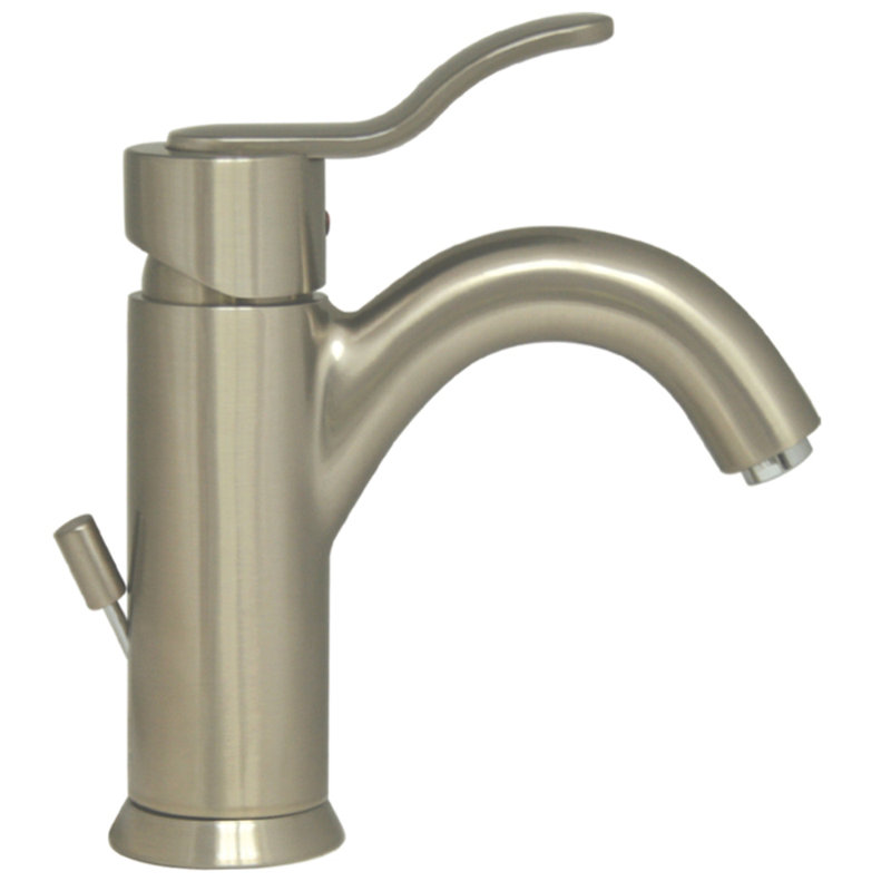 Robinet pour salle de bain à un trou Galleryhaus, Nickel brossé
