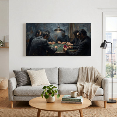 «Poker Game», reproduction d'art sur toile, ensemble de 1