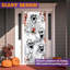 30 po x 72 po, décorations de couverture de porte d'Halloween, squelette effrayant d'intérieur, autocollants de maison hantée