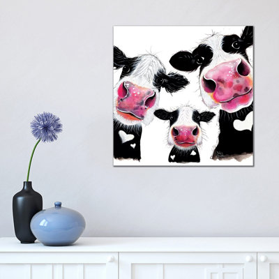 The Nosey Family II by Shirley Macarthur - Wrapped Canvas Gallery-Wrapped Canvas Giclée