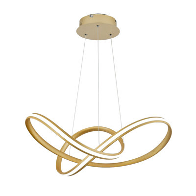 1 - Light Natural LED Chandelier Pendant