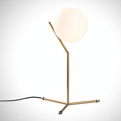 Modern Globe Table Lamp With Tripod Base