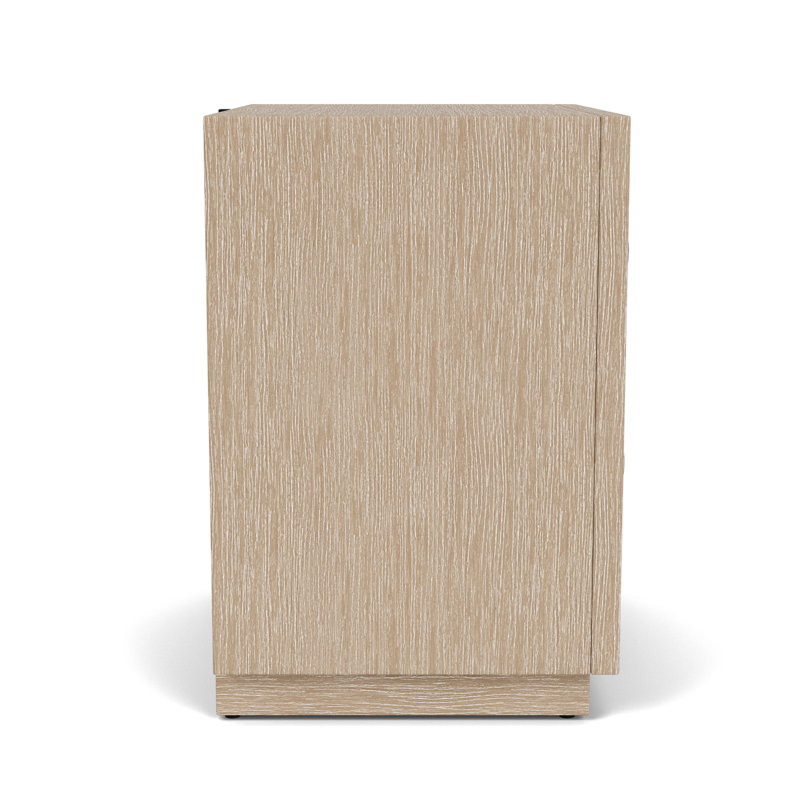 Light Oak Two Drawer Nightstand
