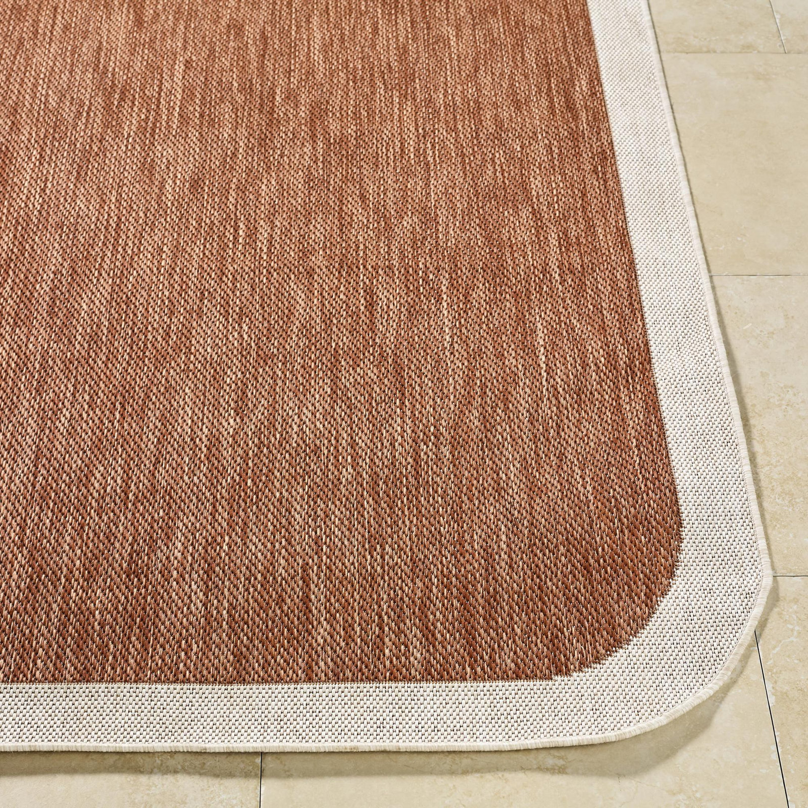 Skiles Navy Outdoor Rug, Runner 2'7.5" x 7'2.6"
