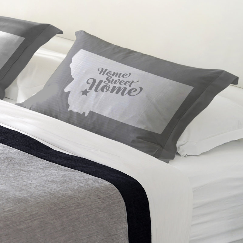 Butte Polyester Sham Set, Standard/Twin, Polyester, Gray