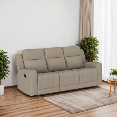 Peshawa Upholstered Motion Reclining Sofa Dark Charcoal