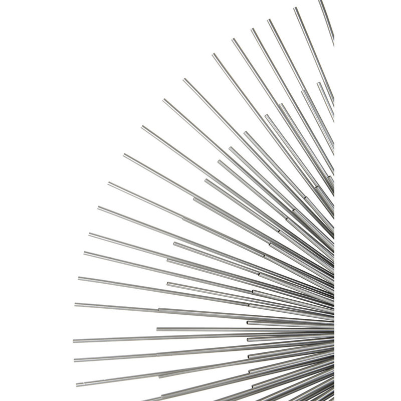 Lowall Metal Flat Wall Mirror, Silver