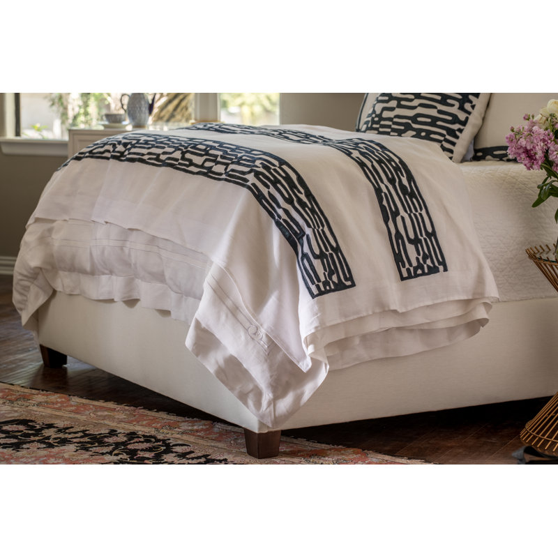Christian Abstract Linen Quilted Throw Blanket