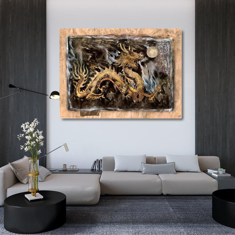 Art sur toile tendue Astoria Grand Wiley, Marta Gallery: Dragon Moon AAA.160160, H 36 po x l 47 po