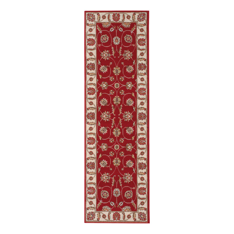 Tapis rouille / beige Baranof, Tapis de couloir : 2 pi 2 po x 7 pi 3 po