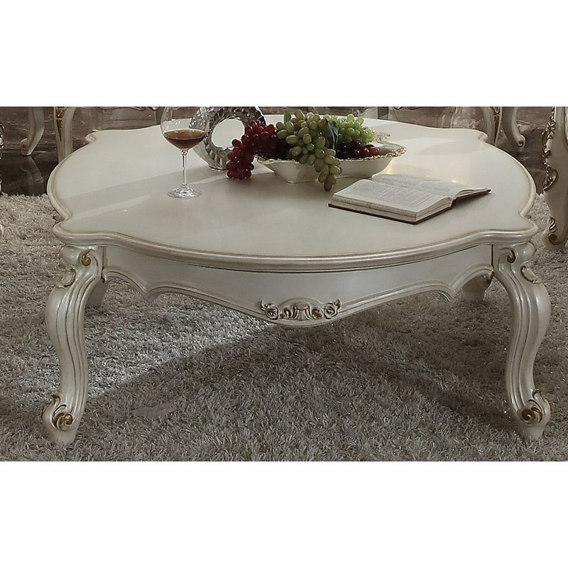 Vestavia 4 Legs Coffee Table, Antique Pearl