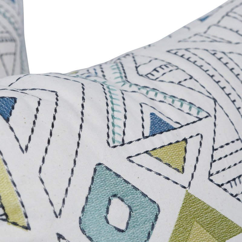 Geometric Reversible Throw Pillow, Barista Minera