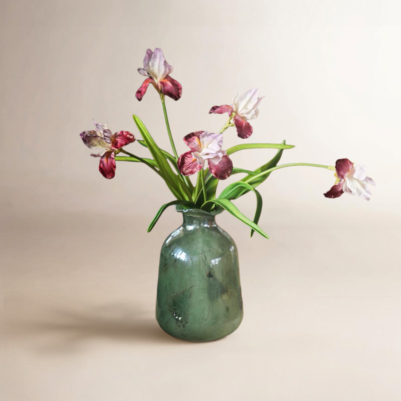 Silk Iris Flower 22" Tall, Purple