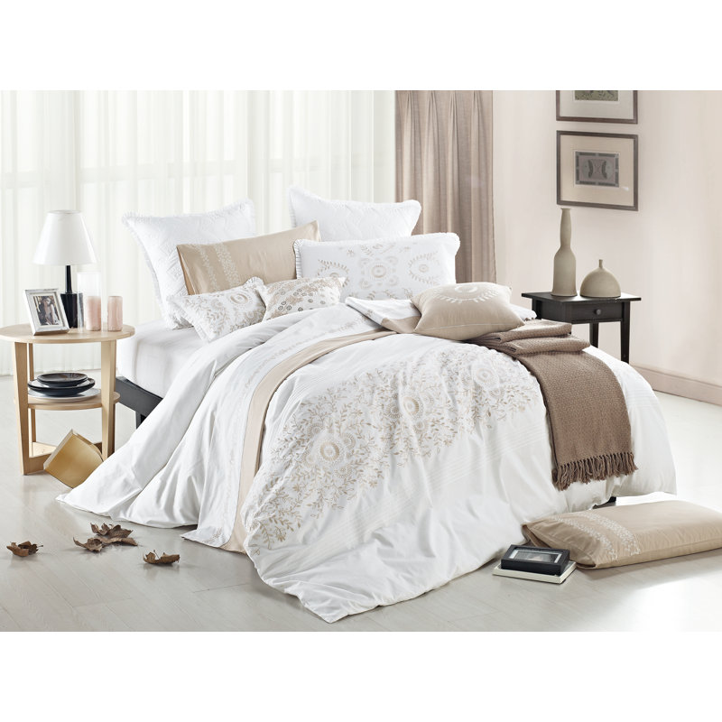 Modern & Contemporary Cotton Duvet Cover, Full Duvet Cover + 4 Additional Pieces