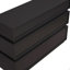 Commode 6 tiroirs pour chambre à coucher, commode noire sans poignée, commode moderne 6 tiroirs avec rangement large