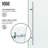 Elan E-Class 68-72" W x 76" H Sliding Frameless Shower Door with 3/8" Clear Glass-98578859