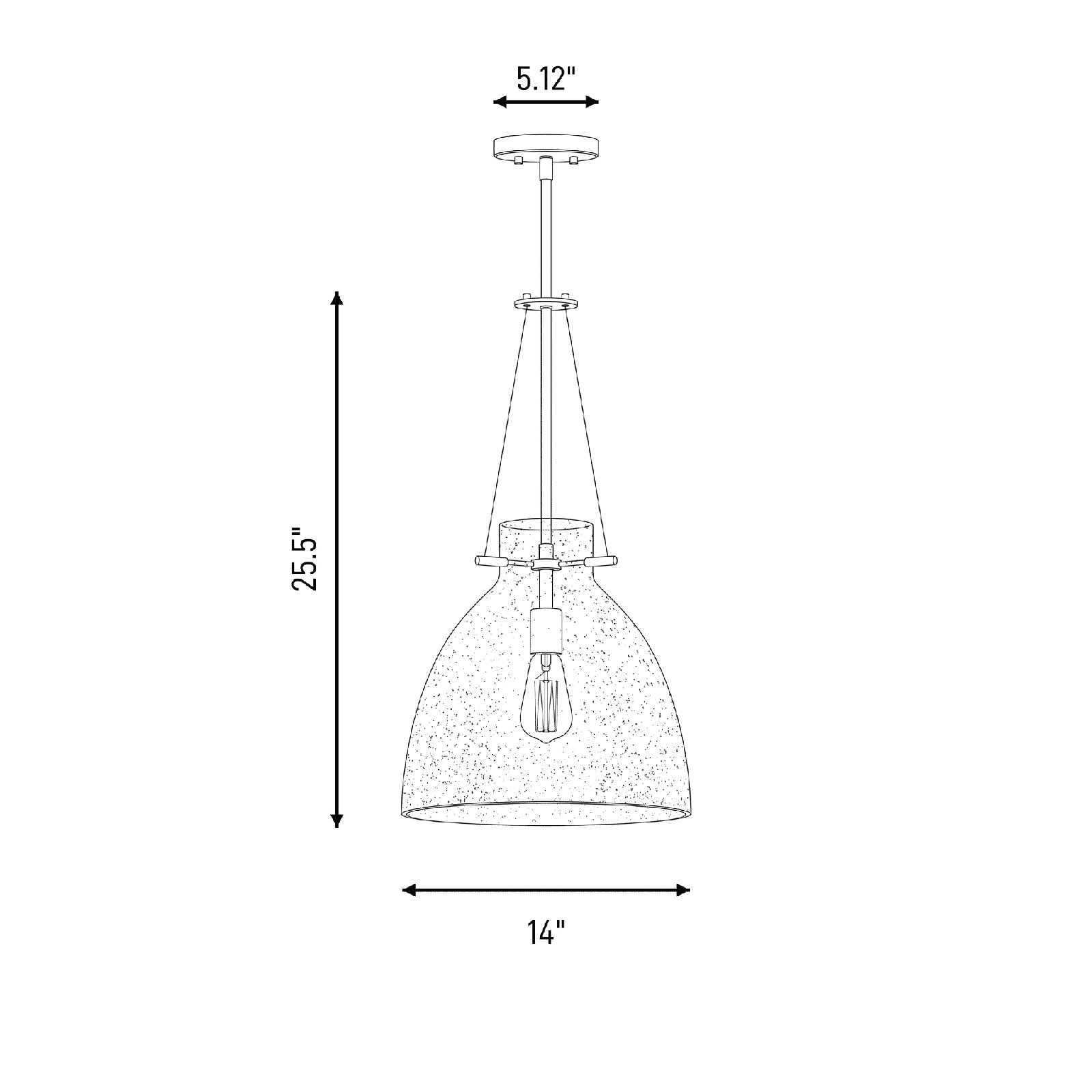 Theda Single Light Pendant, Silver
