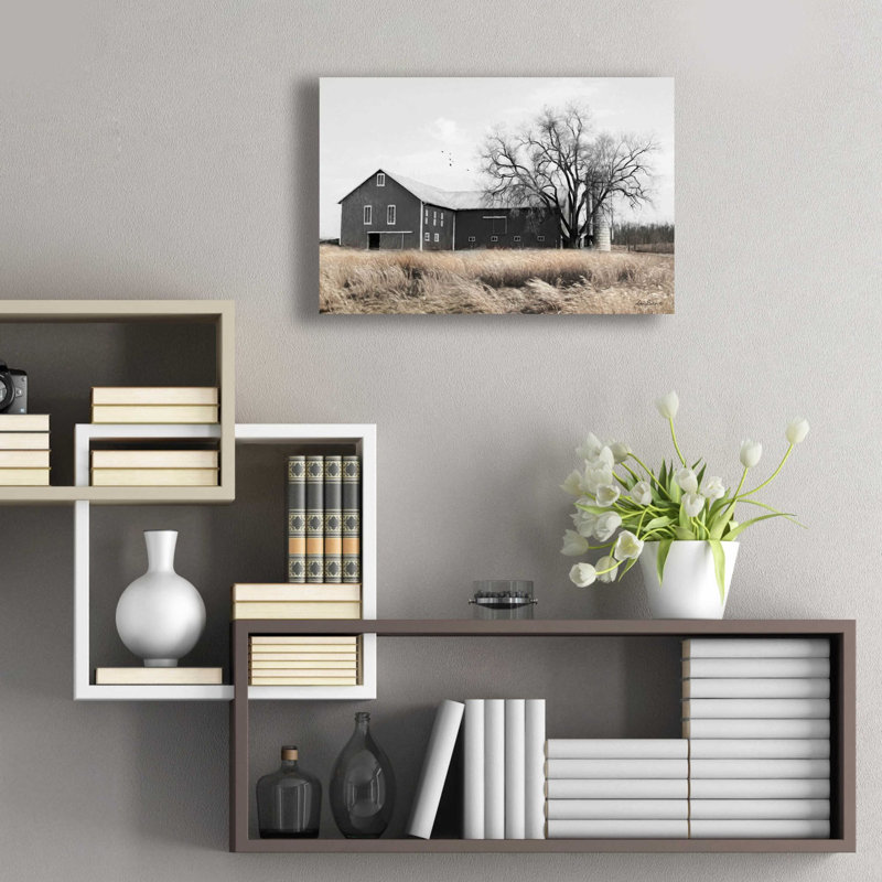 «Ohio Fields II» par Lori Deiter, art mural en verre acrylique, H 16 po x l 24 po x P 0,2 po