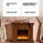 47.24"Brown Landscape Electric Fireplace With Decoration And Heating-119603337-108191633