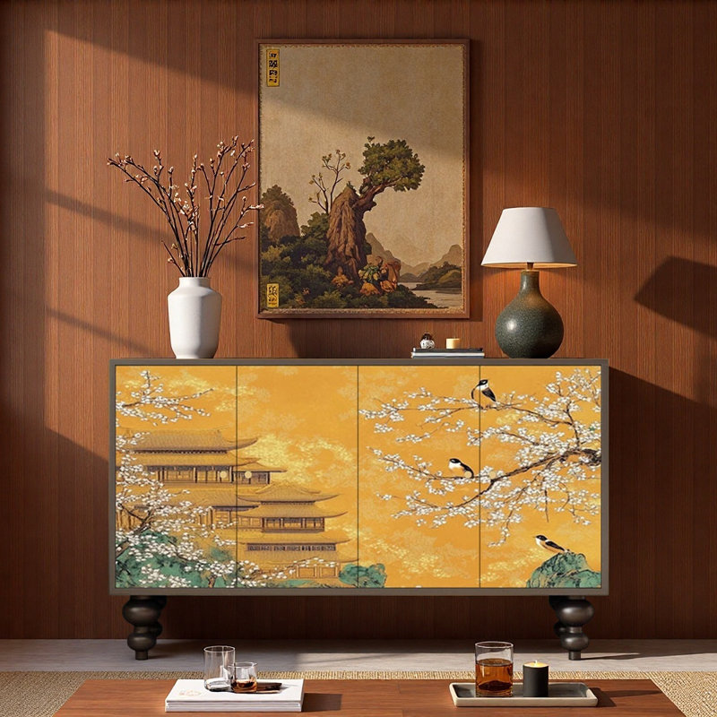 Armoire de rangement latérale Retro Aesthetic