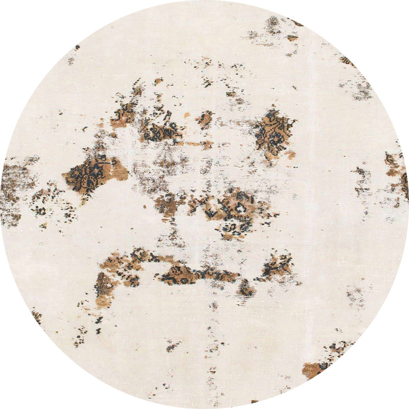 Tapis abstrait moderne 1246, Rond 3 pi