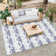 Geometric Machine Washable Rugs Modern Non-Slip Rug for Living Room Bedroom Nursery Dining Table Bedside Decor
