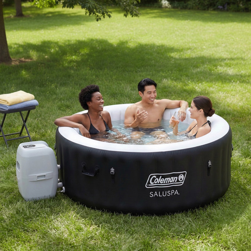 Coleman Miami 2-4 Person AirJet Inflatable Hot Tub with Cover