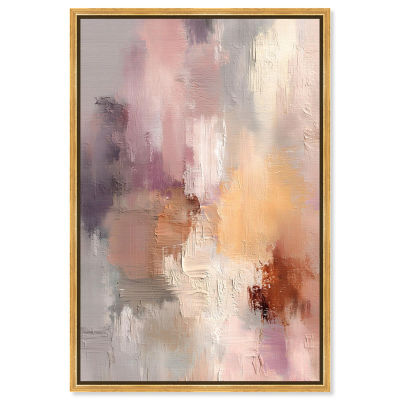 "Hazy Sunset IV", reproduction d'art sur toile par Art Remedy, cadre doré, 16 x 24, H 25 po x l 17 po, Cadre doré
