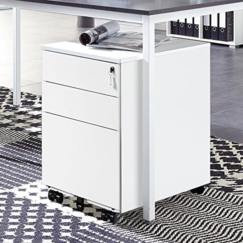 Mistretta 39cm Wide 3 -Drawer Mobile Steel File Cabinet