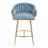Velvet Upholstered Counter Height Bar Stools-1142915067