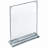 Slim Deluxe Acrylic Block Frame 8.5” x 11” on ½” Acrylic Base with Magnet Closure and Rubber Bumpers, Portrait/Vertical