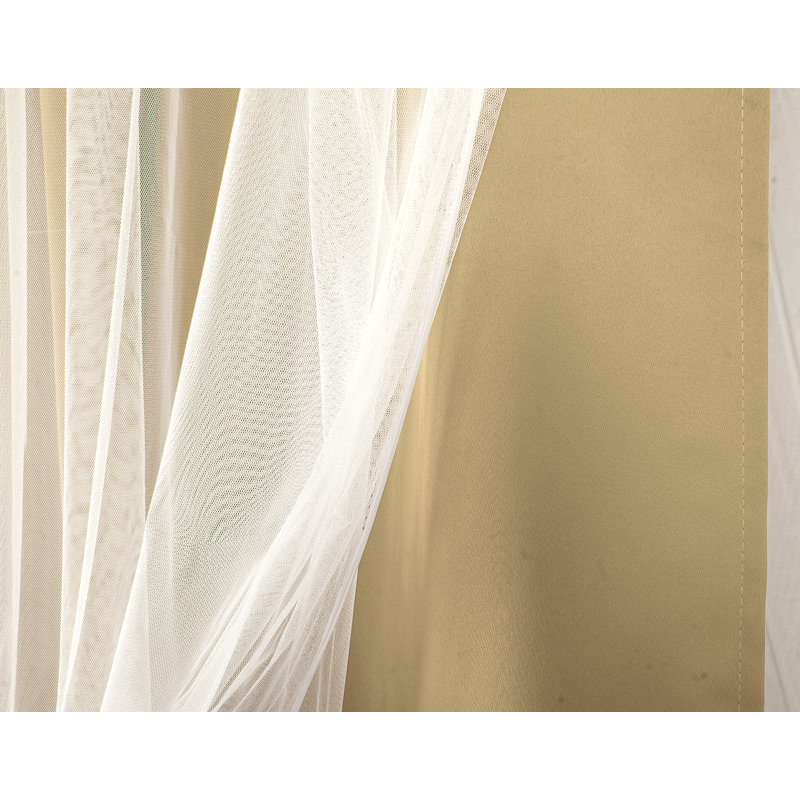 Paire de rideaux obscurcissant Hendrix, L 38 po x L 63 po, Taupe