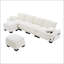 Canapé modulaire modulaire en nuage, canapé à assise profonde, canapé en velours côtelé, meubles rembourrés confortables pour salon, appartement, studio, bureau, combinaisons multiples