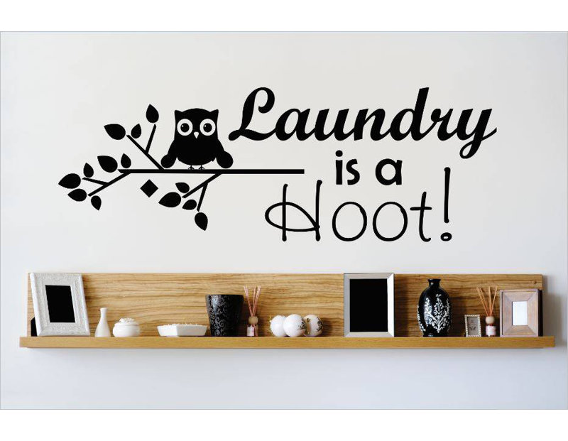 Text & Numbers Wall Decal, 12" H x 30" W x 0.16" D, Black