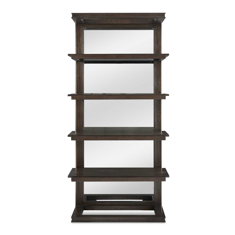 Uttermost Kai 82" H x 40" W Dark Walnut Etagere