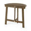 Table de bistro grise pliante en bois d'acacia gris